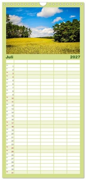 Produktbild: Familienplaner 2027 - Die Insel Usedom in Bildern mit 5 Spalten (Wandkalender, 21 x 45 cm) CALVENDO