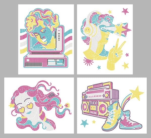 Produktbild: DOTZIES BY DIAMOND DOTZ - Diamond Painting Neon Retro Klassiker