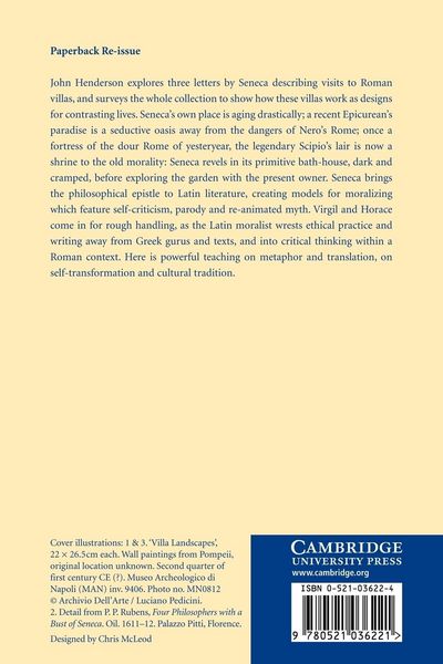 Produktbild: Morals and Villas in Seneca's Letters