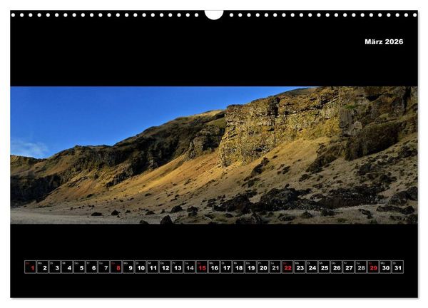 Produktbild: Island 2026 Landschaftspanoramen (Wandkalender 2026 DIN A3 quer), CALVENDO Monatskalender