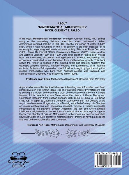 Produktbild: Mathematical Milestones