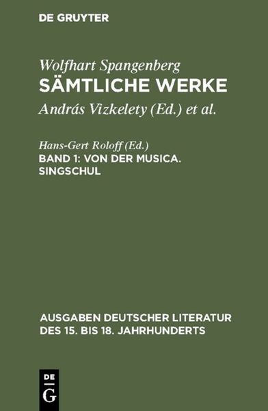 Produktbild: Von der Musica. Singschul