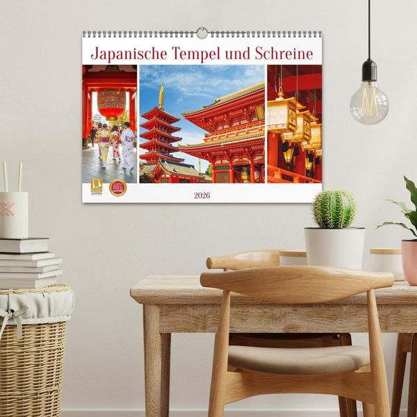 Produktbild: Japanische Tempel und Schreine (Wandkalender 2026 DIN A3 quer), CALVENDO Monatskalender