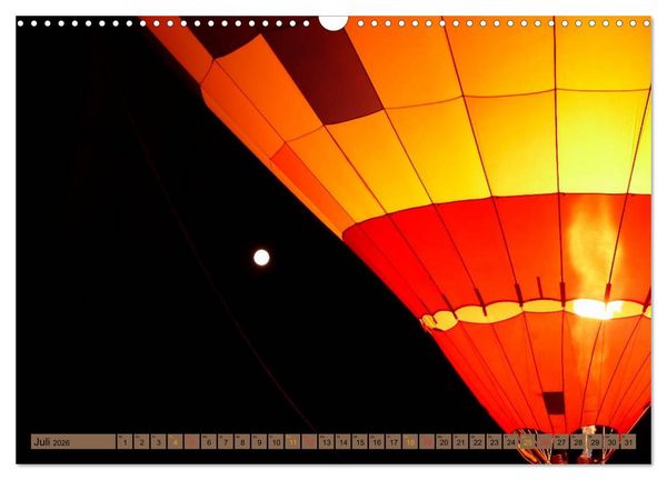 Produktbild: Fahren mit dem Ballon (Wandkalender 2026 DIN A3 quer), CALVENDO Monatskalender