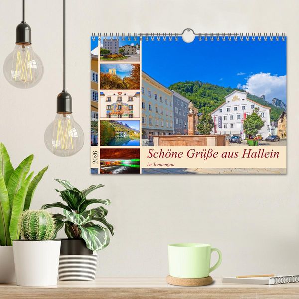 Produktbild: Sch&ouml;ne Gr&uuml;&szlig;e aus Hallein (Wandkalender 2026 DIN A4 quer), CALVENDO Monatskalender