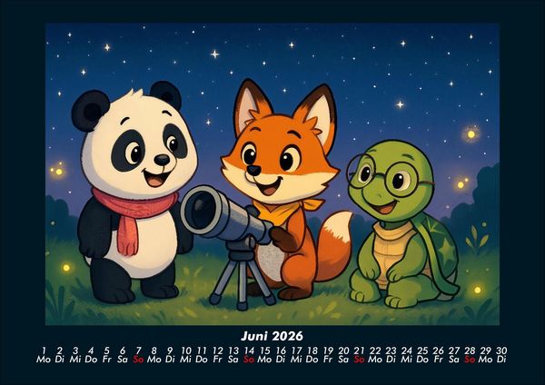 Produktbild: Pippin, Finn & Taz - Freunde im Zauberwald 2026 Fotokalender DIN A4