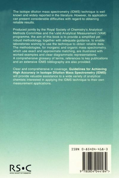 Produktbild: Guidelines for Achieving High Accuracy in Isotope Dilution Mass Spectrometry (Idms)