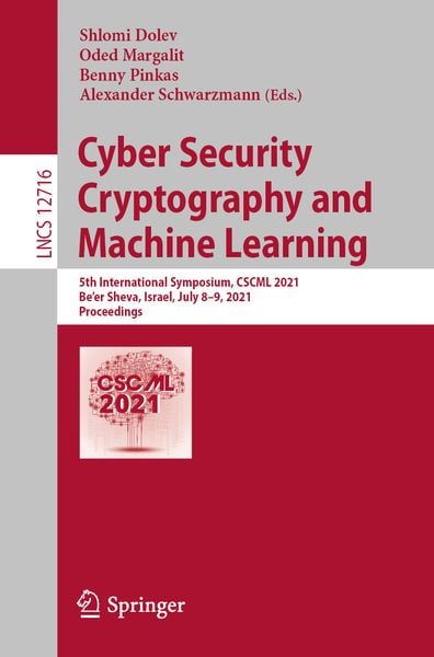 Produktbild: Cyber Security Cryptography and Machine Learning