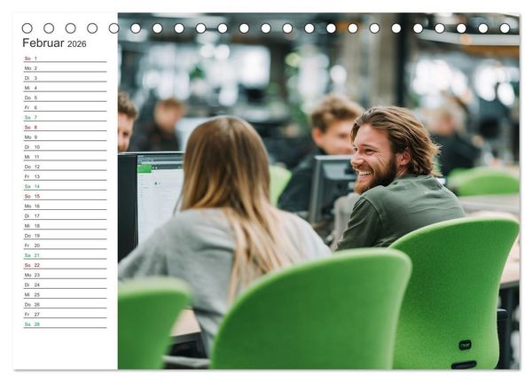 Produktbild: B&uuml;ro mit Zukunft (Tischkalender 2026 DIN A5 quer), CALVENDO Monatskalender