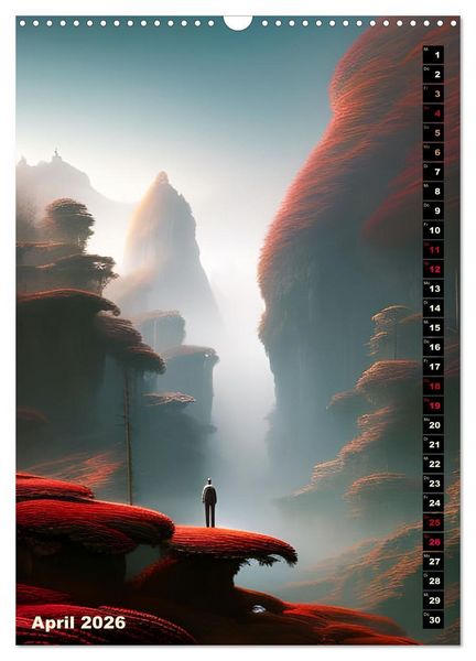Produktbild: Fantastische Wanderungen (Wandkalender 2026 DIN A3 hoch), CALVENDO Monatskalender