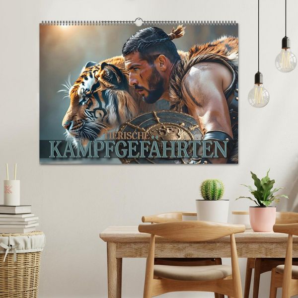 Produktbild: Tierische Kampfgef&auml;hrten (Wandkalender 2026 DIN A2 quer), CALVENDO Monatskalender