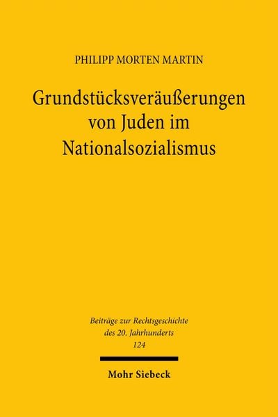 Produktbild: Grundst&uuml;cksver&auml;u&szlig;erungen von Juden im Nationalsozialismus