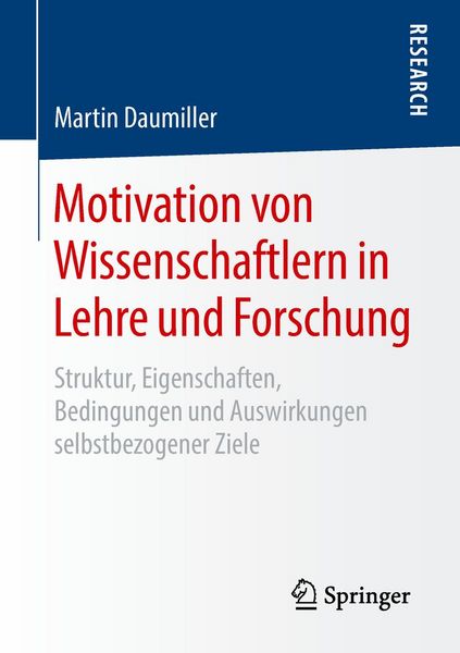 Produktbild: Motivation von Wissenschaftlern in Lehre und Forschung