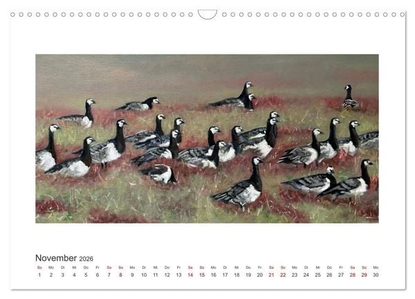 Produktbild: Auf leichten Schwingen - Zugv&ouml;gel (Wandkalender 2026 DIN A3 quer), CALVENDO Monatskalender