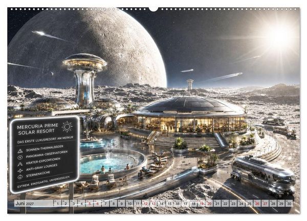 Produktbild: Die verr&uuml;cktesten Urlaubsdestinationen (hochwertiger Premium Wandkalender 2027 DIN A2 quer), Kunstdruck in Hochglanz