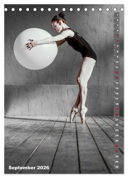 Produktbild: Sinneseindruck Ballett (Tischkalender 2026 DIN A5 hoch), CALVENDO Monatskalender