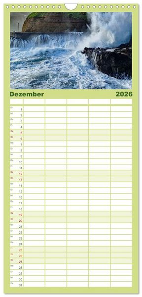 Produktbild: Familienplaner 2026 - Fr&uuml;hlingstraum Madeira mit 5 Spalten (Wandkalender, 21 x 45 cm) CALVENDO
