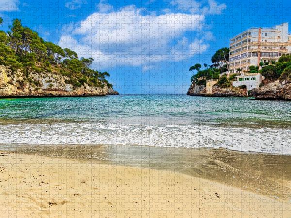 Produktbild: CALVENDO Puzzle Mallorca - Cala Santany&iacute; | 1000 Teile Lege-Gr&ouml;&szlig;e 64x48cm Foto-Puzzle f&uuml;r gl&uuml;ckliche Stunden