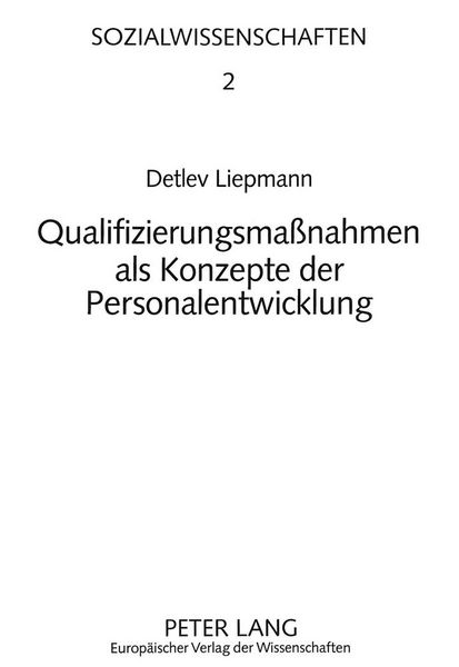 Produktbild: Qualifizierungsma&szlig;nahmen als Konzepte der Personalentwicklung