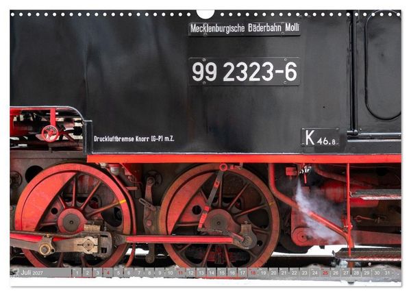 Produktbild: Molli- Mecklenburgische B&auml;derbahn (Wandkalender 2027 DIN A3 quer), CALVENDO Monatskalender