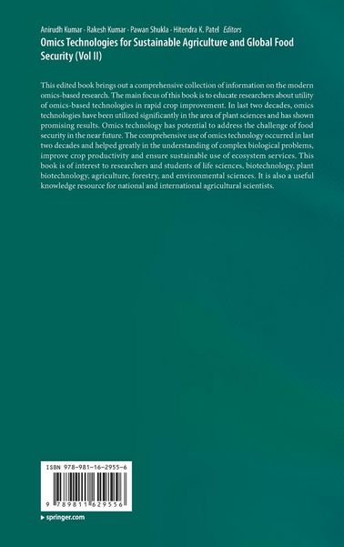 Produktbild: Omics Technologies for Sustainable Agriculture and Global Food Security (Vol II)