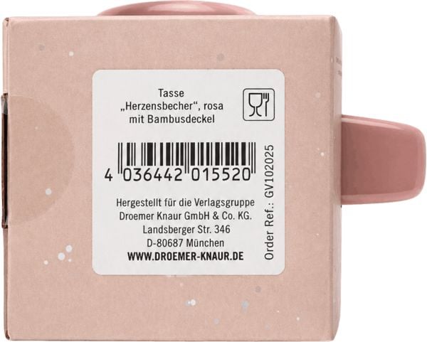 Produktbild: COZY Tasse mit Bambusdeckel (rosa)