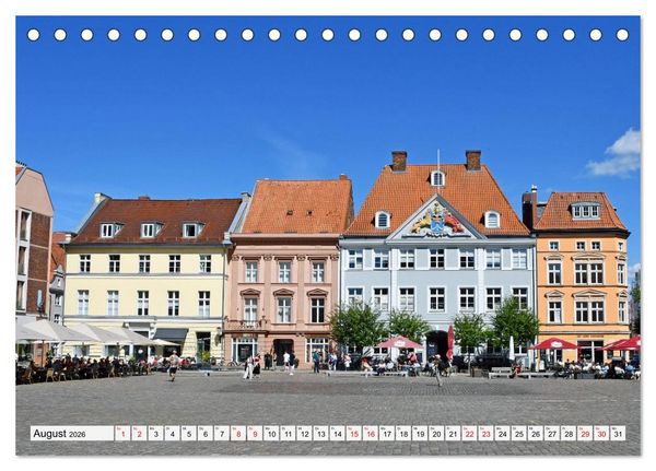 Produktbild: Stralsund, die wundersch&ouml;ne Hansestadt am Strelasund (Tischkalender 2026 DIN A5 quer), CALVENDO Monatskalender