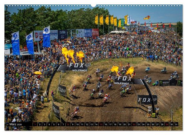 Produktbild: Blickpunkte Motocross (hochwertiger Premium Wandkalender 2026 DIN A2 quer), Kunstdruck in Hochglanz