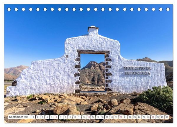 Produktbild: Fuerteventura - W&uuml;stenzauber und Meeresrauschen (Tischkalender 2026 DIN A5 quer), CALVENDO Monatskalender