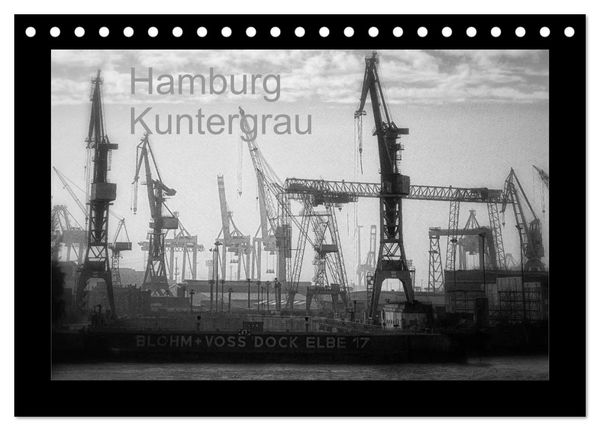 Produktbild: Hamburg Kuntergrau (Tischkalender 2026 DIN A5 quer), CALVENDO Monatskalender