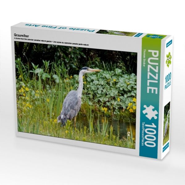 Produktbild: CALVENDO Puzzle Graureiher | 1000 Teile Lege-Gr&ouml;&szlig;e 64x48cm Foto-Puzzle f&uuml;r gl&uuml;ckliche Stunden