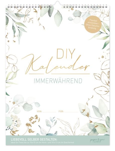 Produktbild: Bastelkalender Immerw&auml;hrend A4+