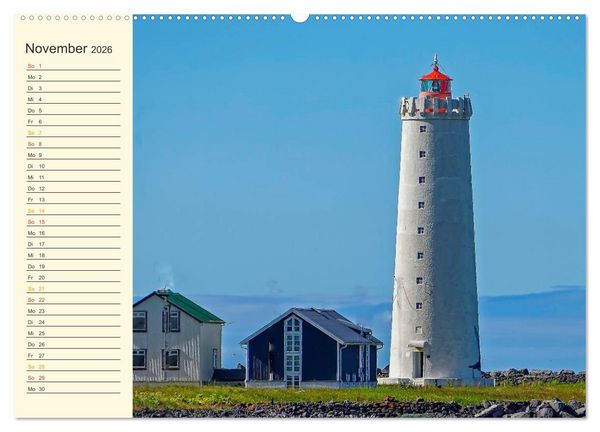 Produktbild: Leuchtt&uuml;rme - maritime Wegweiser weltweit (Wandkalender 2026 DIN A2 quer), CALVENDO Monatskalender