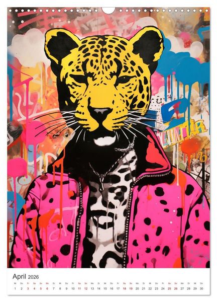 Produktbild: STREETART Neu Erleben Ein KI-Kunstkalender (Wandkalender 2026 DIN A3 hoch), CALVENDO Monatskalender