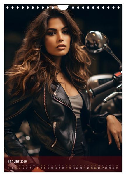 Produktbild: Bikes and Girls: Sexy M&auml;dels auf hei&szlig;en Mottorr&auml;dern (Wandkalender 2026 DIN A4 hoch), CALVENDO Monatskalender