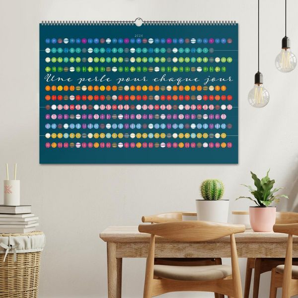 Produktbild: Une perle pour chaque jour (Calendrier mural 2026 DIN A2 vertical), CALVENDO calendrier mensuel