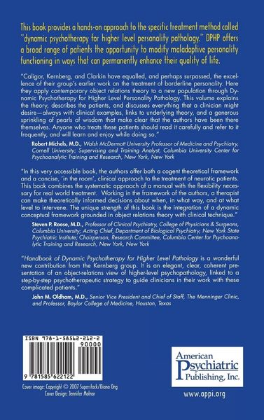 Produktbild: Handbook of Dynamic Psychotherapy for Higher Level Personality Pathology