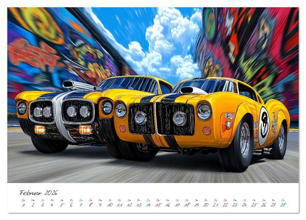 Produktbild: Coole Flitzer (Wandkalender 2026 DIN A3 quer), CALVENDO Monatskalender