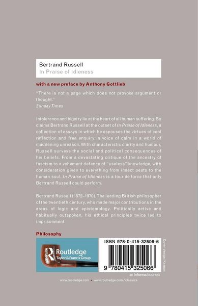 Produktbild: In Praise of Idleness