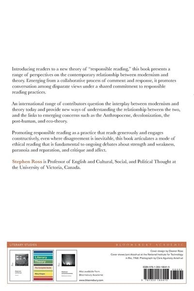 Produktbild: Modernism, Theory, and Responsible Reading