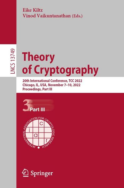 Produktbild: Theory of Cryptography