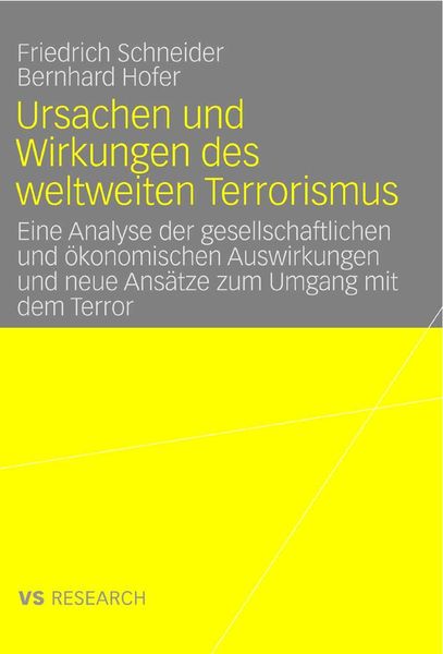 Produktbild: Ursachen und Wirkungen des weltweiten Terrorismus