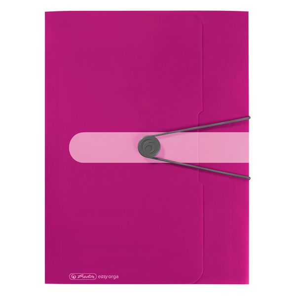 Herlitz Gummizugmappe PP A4, Opak Beere