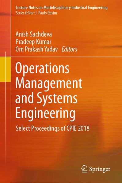 Produktbild: Operations Management and Systems Engineering