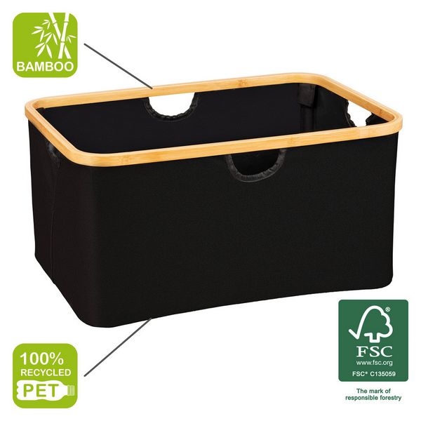 Produktbild: W&auml;schekorb Mod. Ecori, Textilien aus 100 % recyceltem Polyester