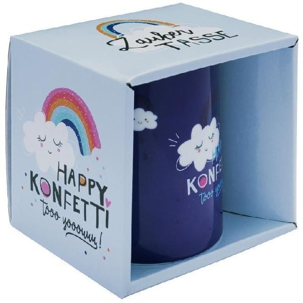 Zaubertasse Regenbogen 'Happy Konfetti tooo yooouuu!'