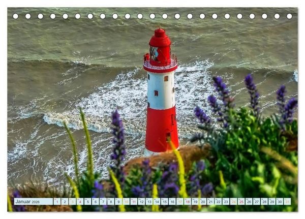 Produktbild: Leuchtt&uuml;rme - maritime Wegweiser weltweit (Tischkalender 2026 DIN A5 quer), CALVENDO Monatskalender