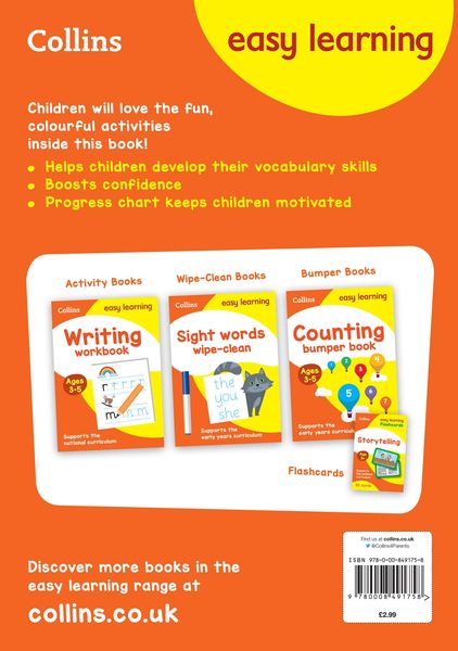 Produktbild: Collins Easy Learning Preschool - Vocabulary Activity Book Ages 3-5