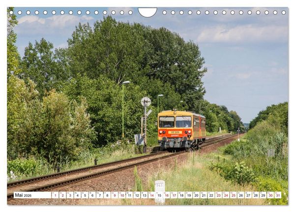 Produktbild: Eisenbahn in Ungarn (Wandkalender 2026 DIN A4 quer), CALVENDO Monatskalender