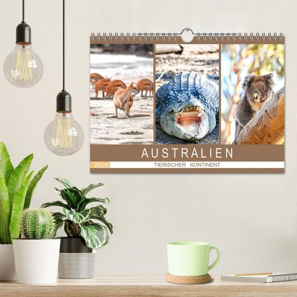 Produktbild: Australien, tierischer Kontinent (Wandkalender 2026 DIN A4 quer), CALVENDO Monatskalender
